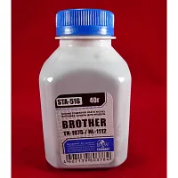  Тонер Brother TN 1075/1070/1060/1050/1040/1030/1020/1010/1000 HL-1112/1110/1111/1118 (фл. 40г) B&W Standart фас.Россия купить в Restart
